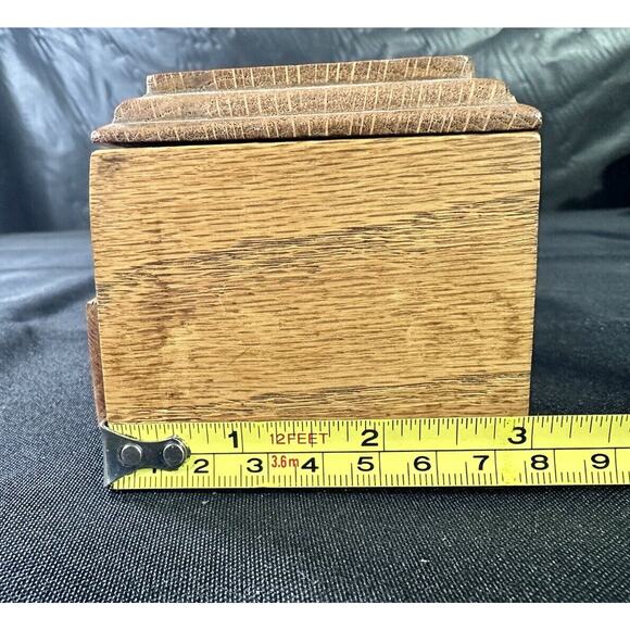 Small Wooden Trinket Box 5” X 3” X 3 1/4” - Picture 10 of 16